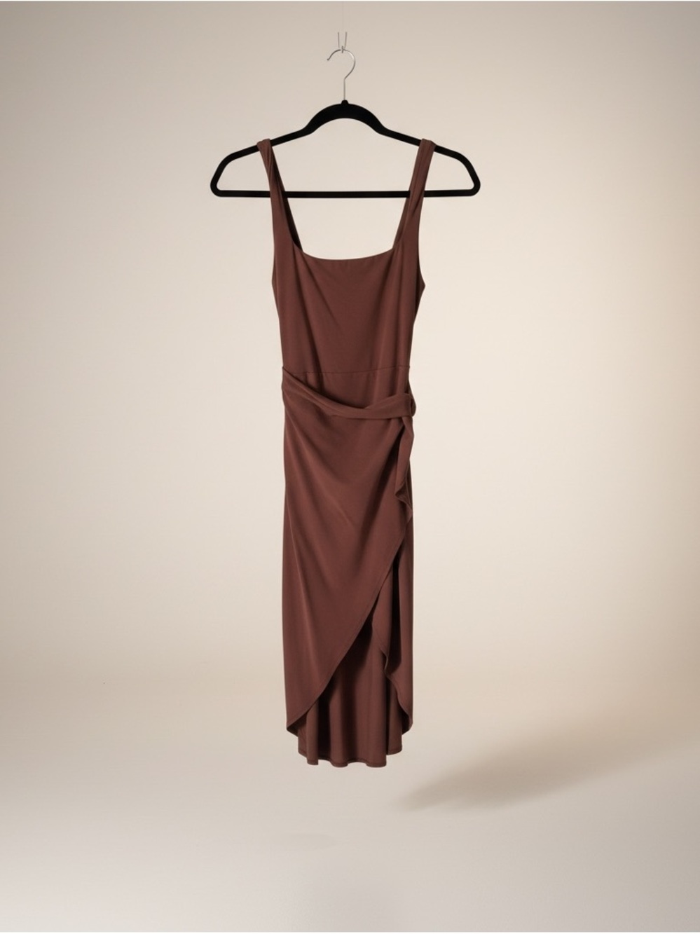 Wilfred Brown  Pink Sleeveless Tie-Waist Midi Dress - Picture 2 of 6